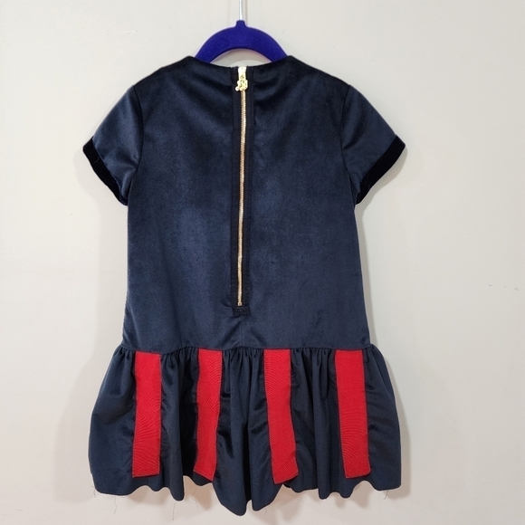 Mimisol blue velvet dress, size 6 - Picture 5 of 5